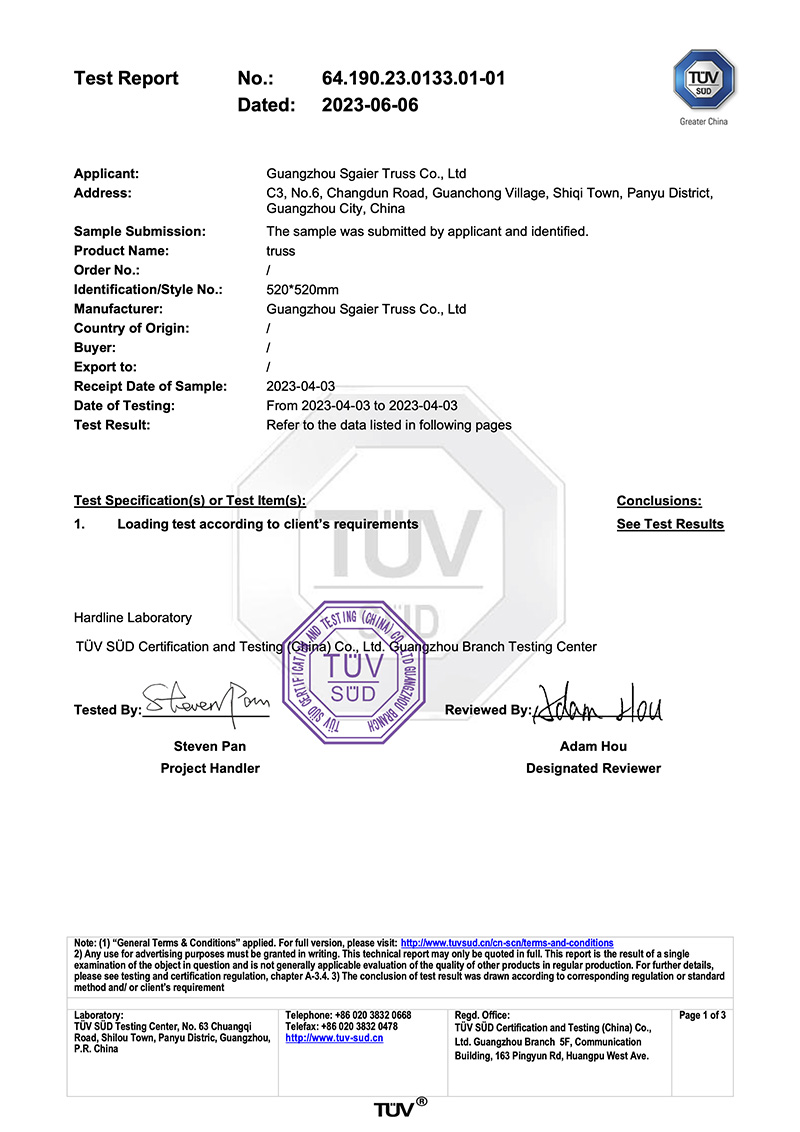 TUV Truss