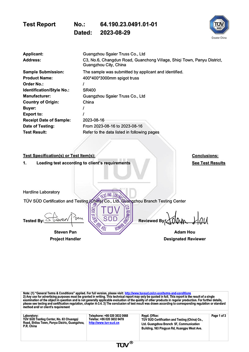 TUV Truss