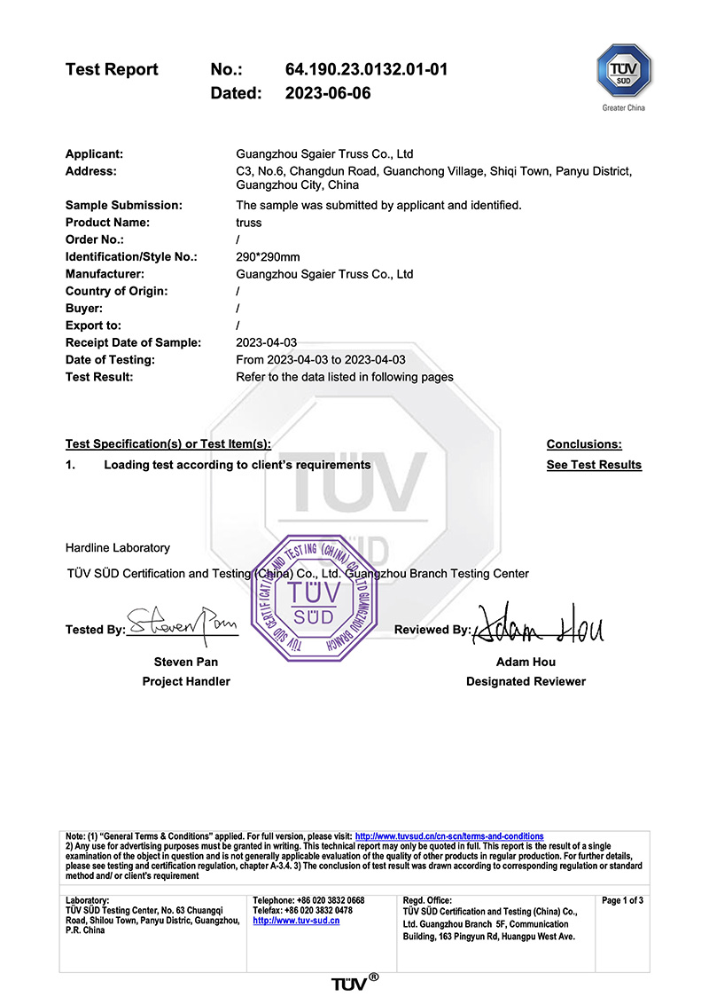 TUV Truss