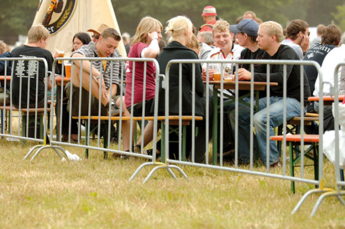 Crowd control barrier is widely used in square performances