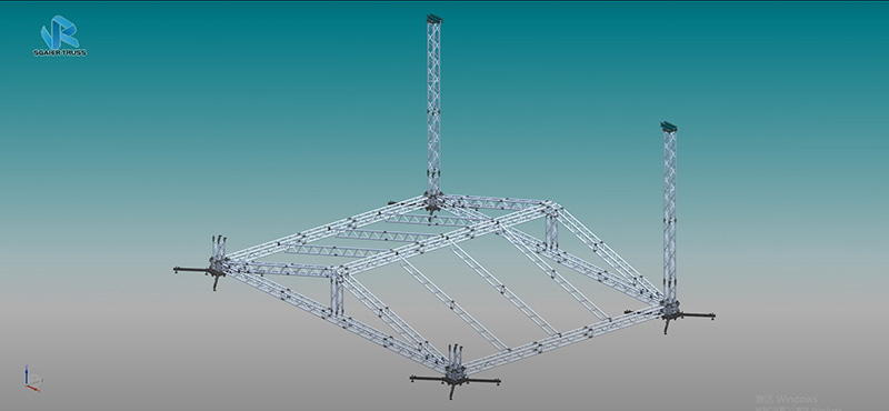 How to install a truss with a roof