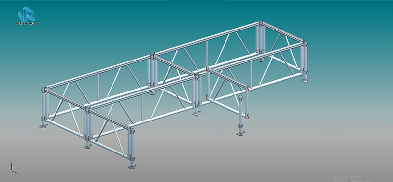How to install the aluminum assemble stage