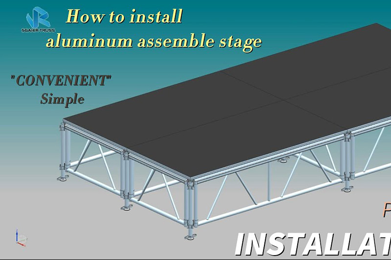 How to install the aluminum assemble stage