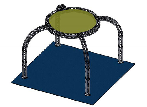 Lightweight structural display truss system