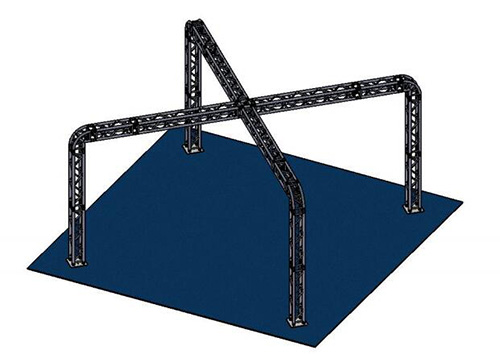 Lightweight structural display truss system