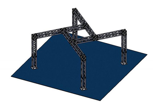 Lightweight structural display truss system