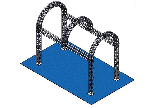 Lightweight structural display truss system