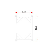 Bolt Truss B520x760 Size