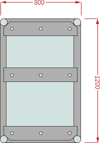 Bolt Truss S80120-H Size