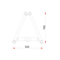 Folding Truss SF520x760 Size