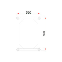 Rectangle Truss S520x760 Size