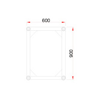 Rectangle Truss SS600x900 Size