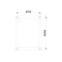 Rectangle Truss SS670x1010 Size