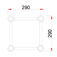 Square Truss S290 Size