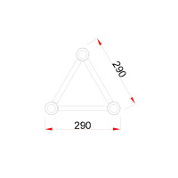 Triangle Truss ST290 Size