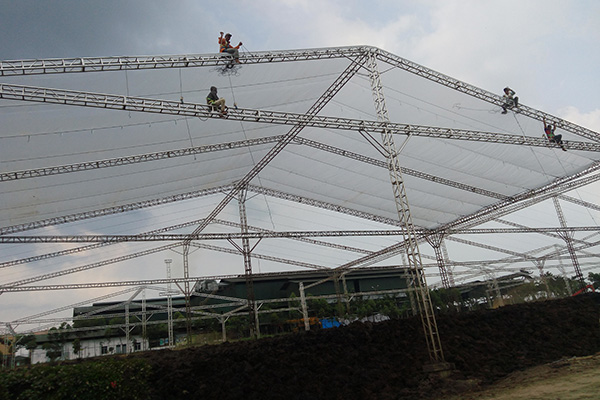 Giant aluminum trusses for greenhouse plantations of Indonesian Agriculture Bureau Product Parameters
