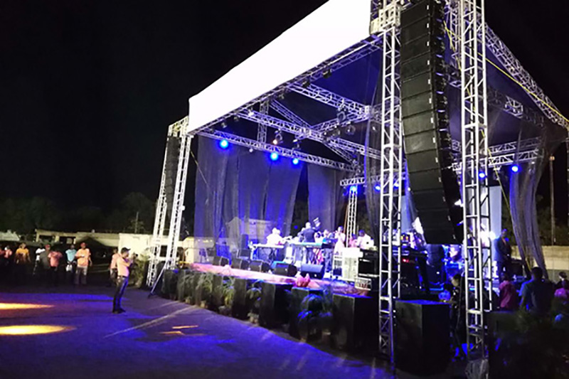 Roof Truss at the Dominican Music Festival Concert